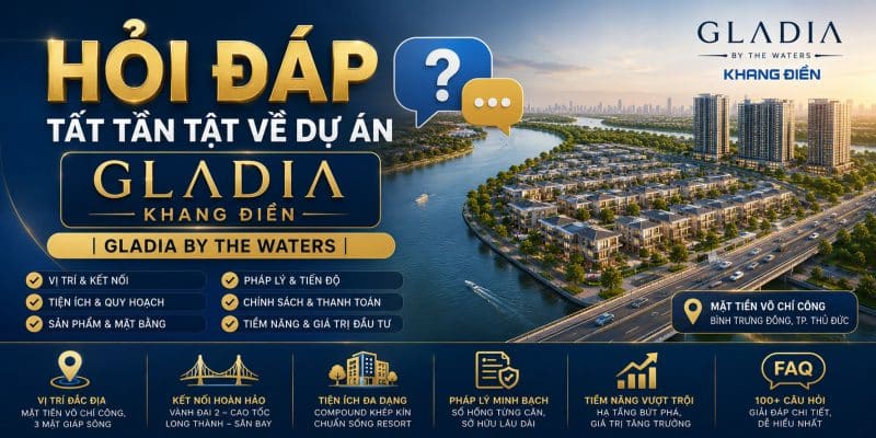 Hỏi đáp tất tần tật về dự án Gladia Khang Điền
