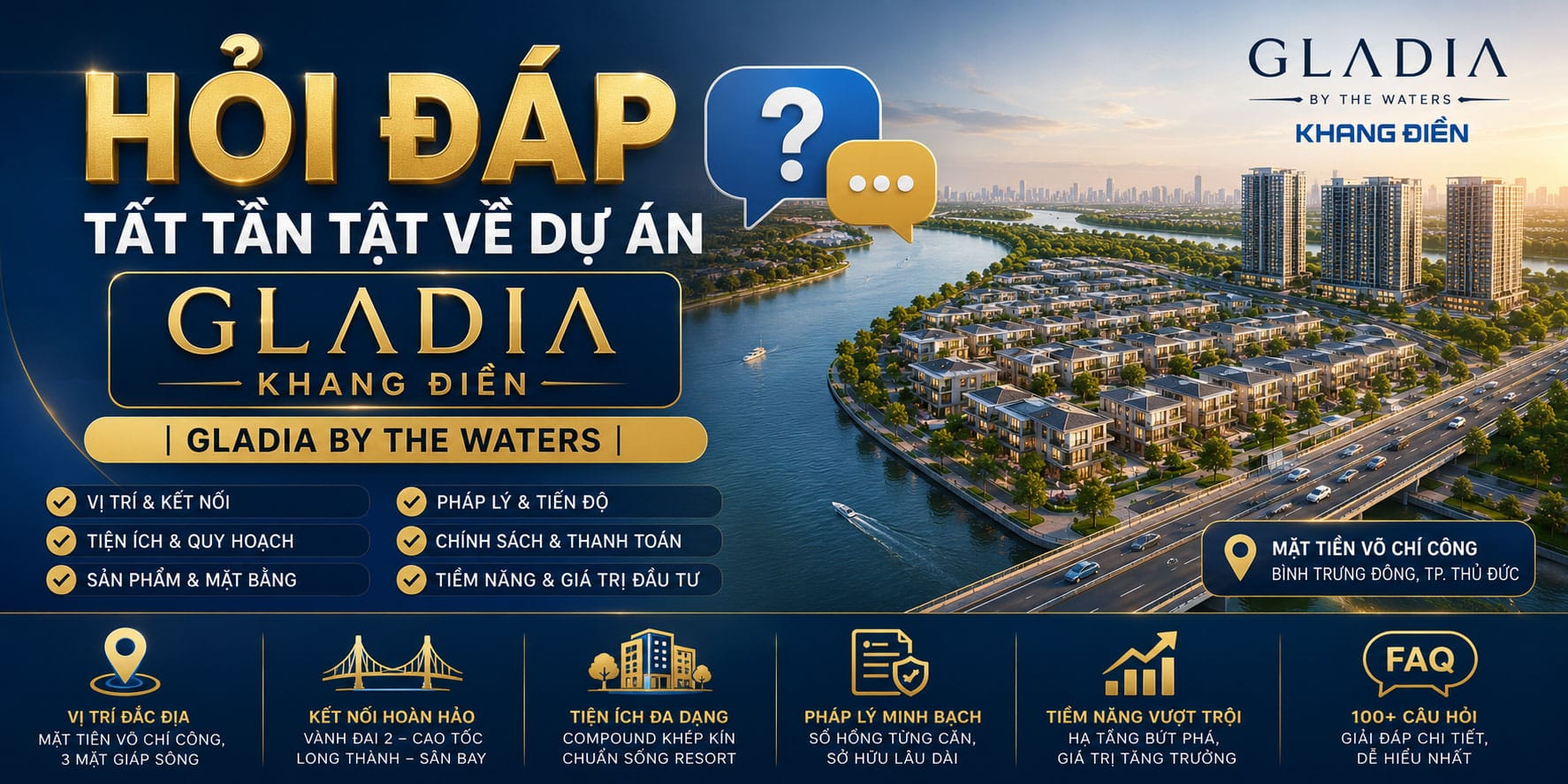 Hỏi đáp tất tần tật về dự án Gladia Khang Điền