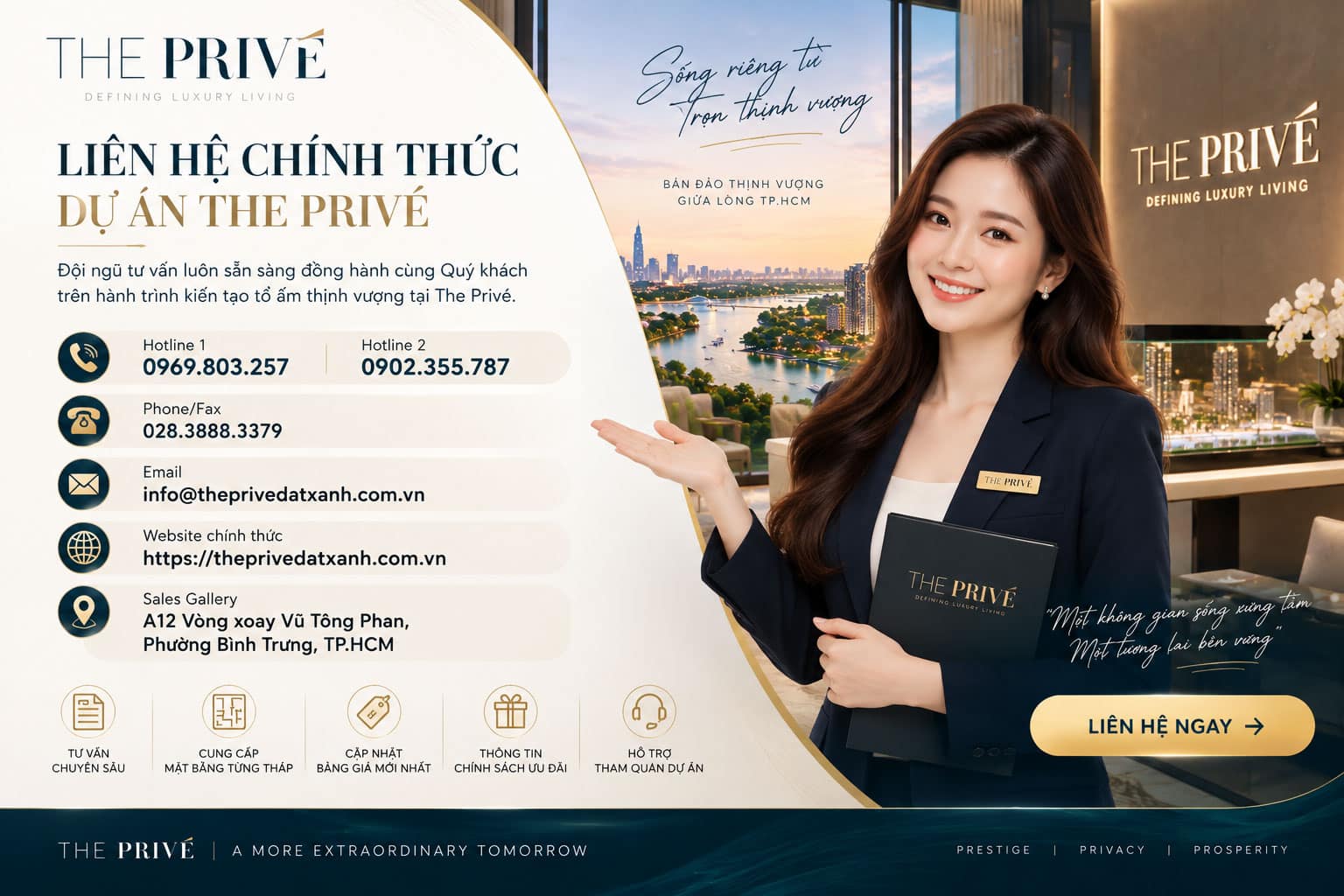 Đăng ký nhận bản đồ hạ tầng và thông tin chính thức The Privé