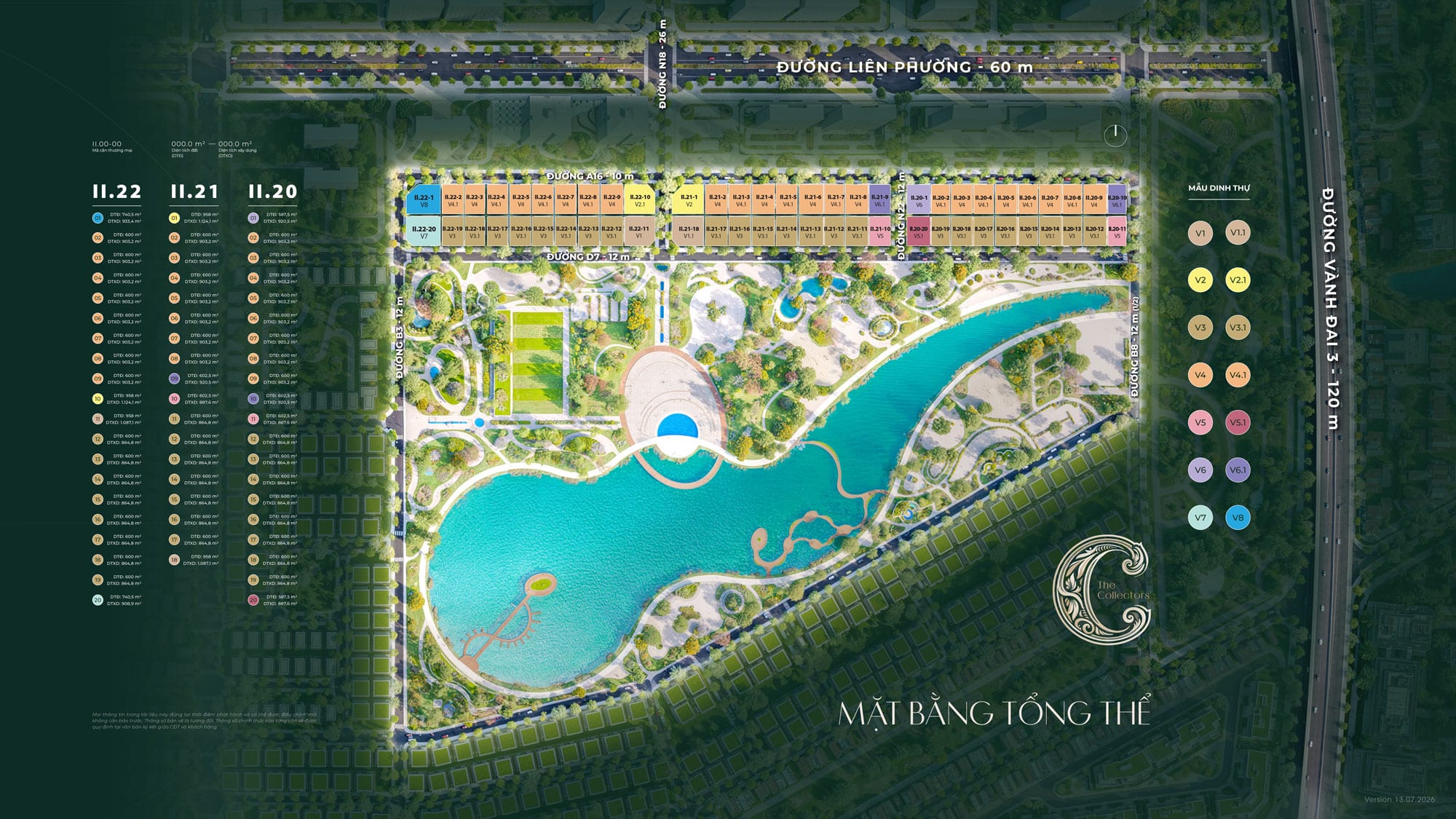 Mặt bằng tổng thể dự án The Collectors 58
