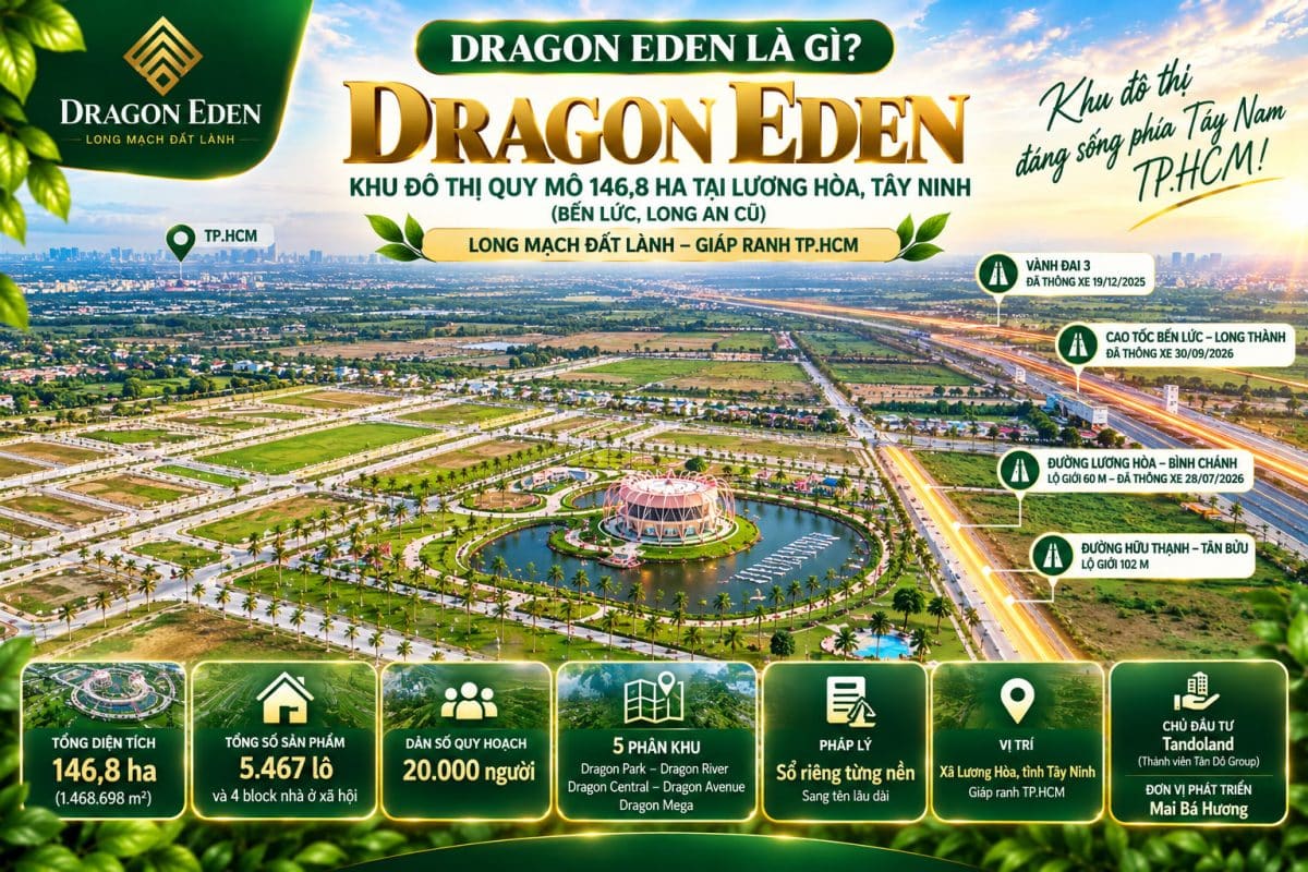 Dragon Eden Là Gì? Toàn Cảnh KĐT 146,8 Ha Tại Lương Hòa